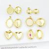 Openable Colorful Tulip Oval Photo Box Necklace Women's Gold Plated Chain Cute Flower Pendant Necklaces Trendy Jewelry For Girls