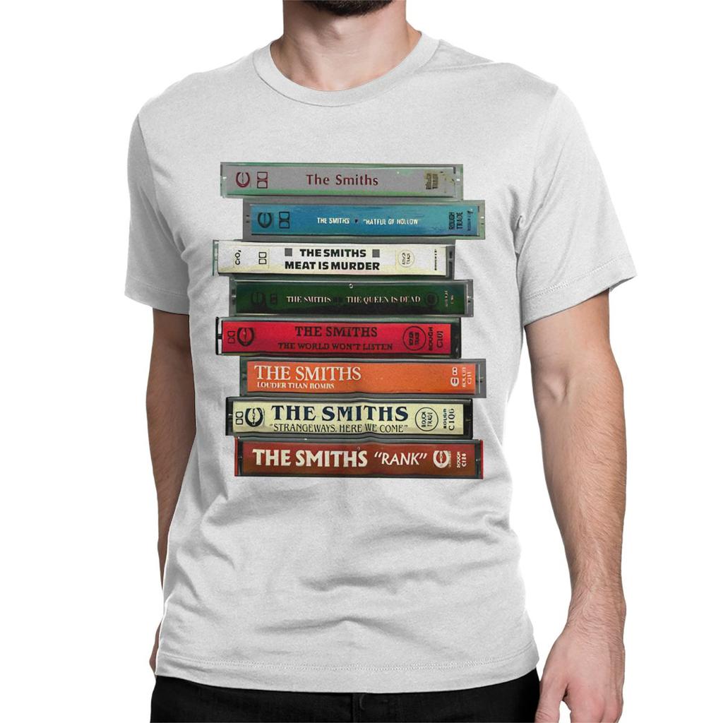 The Smiths Cassettes T-Shirt for Men Women Indie Punk Rock Band Fashion Cotton Tees Round Neck Short Sleeve T Shirt Classic Tops