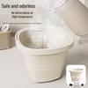 ZISIZ Large Capacity Silicone Folding Bucket