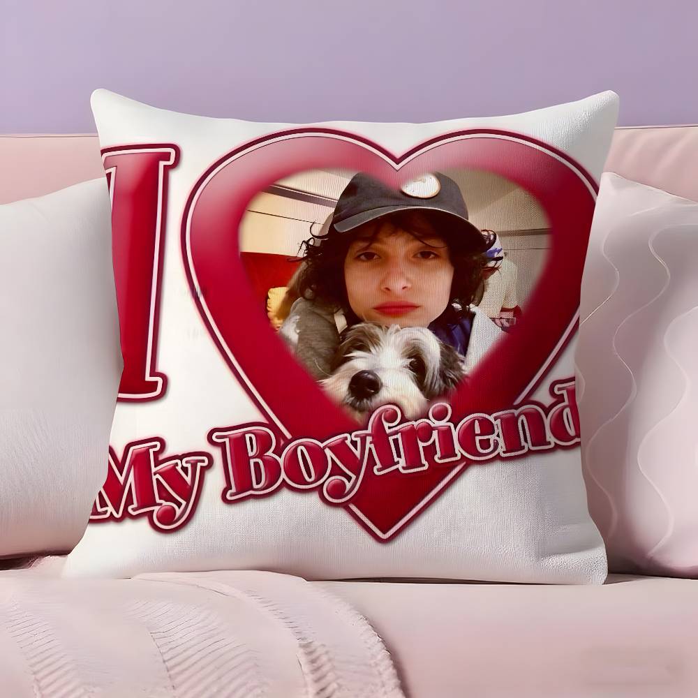 Famous Actor F-Finn W-Wolfhards Pillow Case Ultra Soft Skin Friendly Fabric Cloud Like Comfort & Concealed Zipper