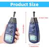 Digital Tachometer DT6236E Digital Tachometer Non Photo Tachometer 5 Digits 18 mm RPM Tach LCD Rotation Meter Tester