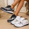 Fashion Women Sneakers New Platform Casual Shoes Leather Patchwork Sport Shoes Ladies Outdoor Running Vulcanized Shoes Zapatos De Mujer