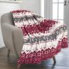 Christmas Flannel Blanket Snowflake Throw Blanket Warm Plush Blanket Cabin Throw for Couch Sofa Bed Office