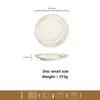 Household ceramic relief deep plate, soup plate, European-style steamed dishes, round large plate rice bowl soup bowl flat plate