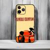 Stylish Edo Anime S-Samurai Champloo Phone Case Black Matte Thin Phone Case For iPhone17 16 15 14 13 ProMax