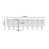4/8 Hole Silicone Ice Cream Forms Popsicle Molds DIY Homemade Dessert Freezer Fruit Juice Ice Pop Cube Maker Mould With Sticks