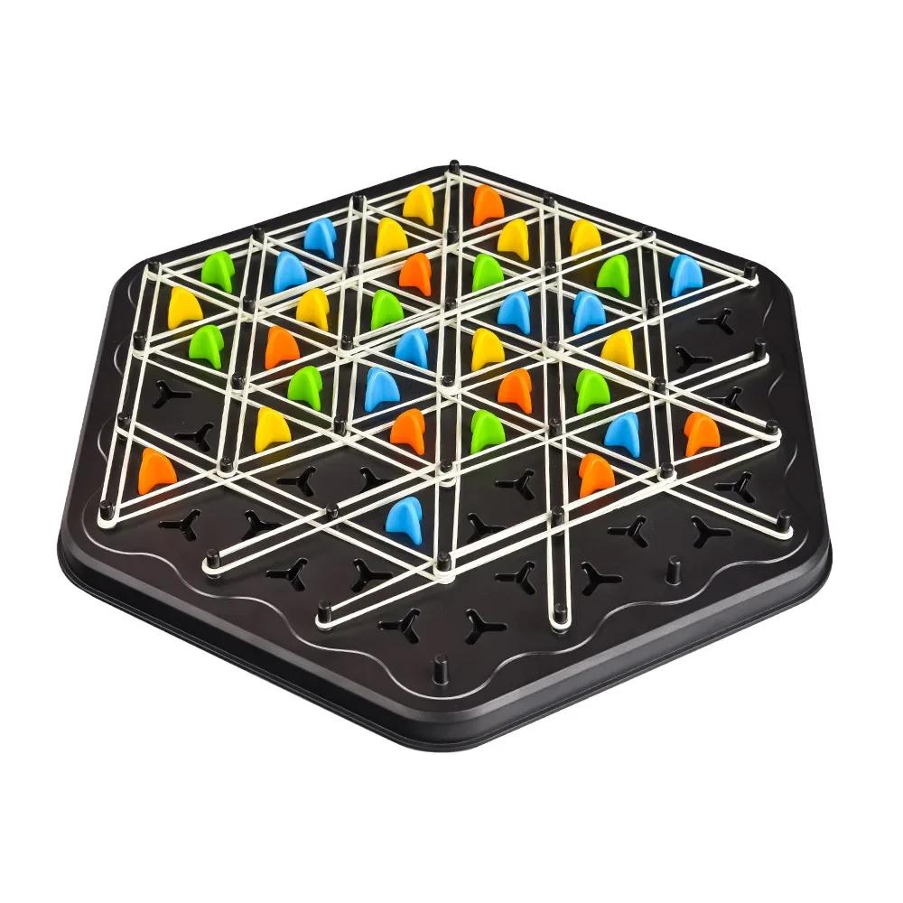 Chain Triangle Chess Kids Puzzle Board Game Thinking Logic Training Educational Interactive Toy Battle Set for Family Party Gift