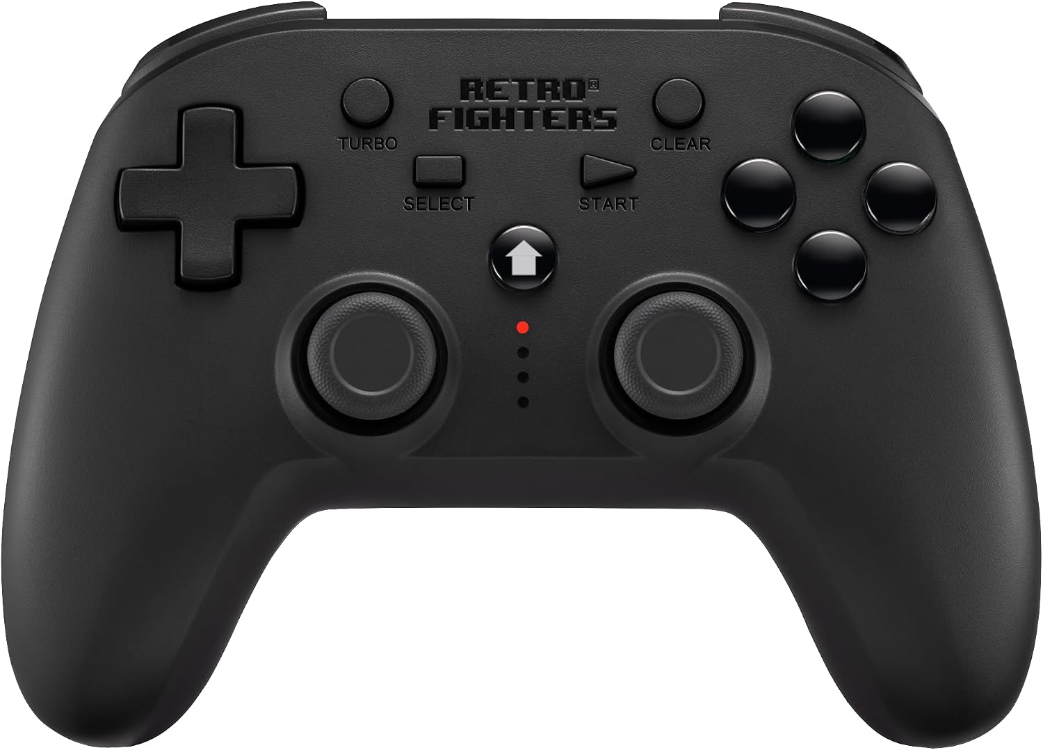 Retro Fighters Bezvadu Kontrolieris Melns Saderīgs