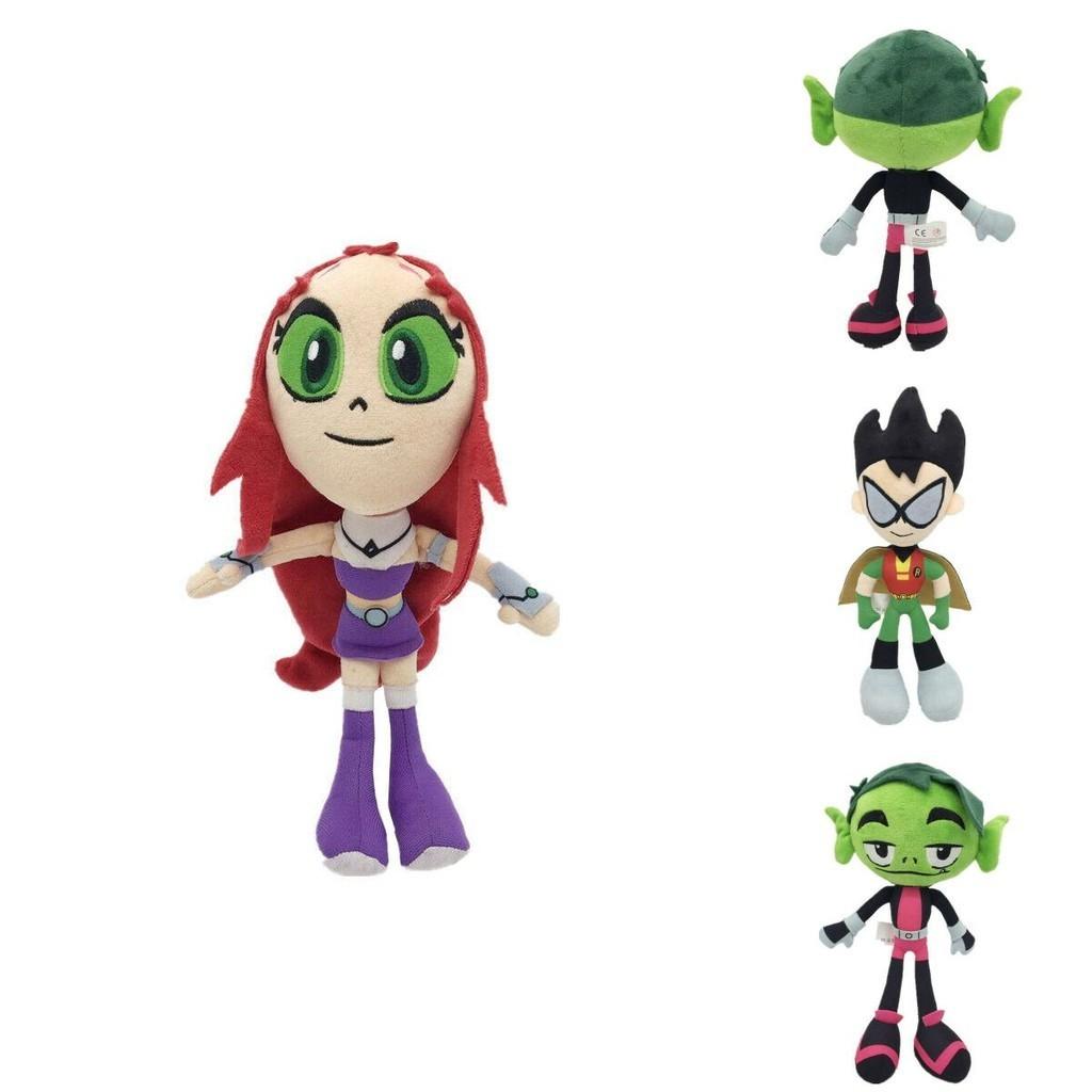 Charming 10-inch Teen Titans Go Plush Toy With Robin Beast Boy Starfire For Young Collectors