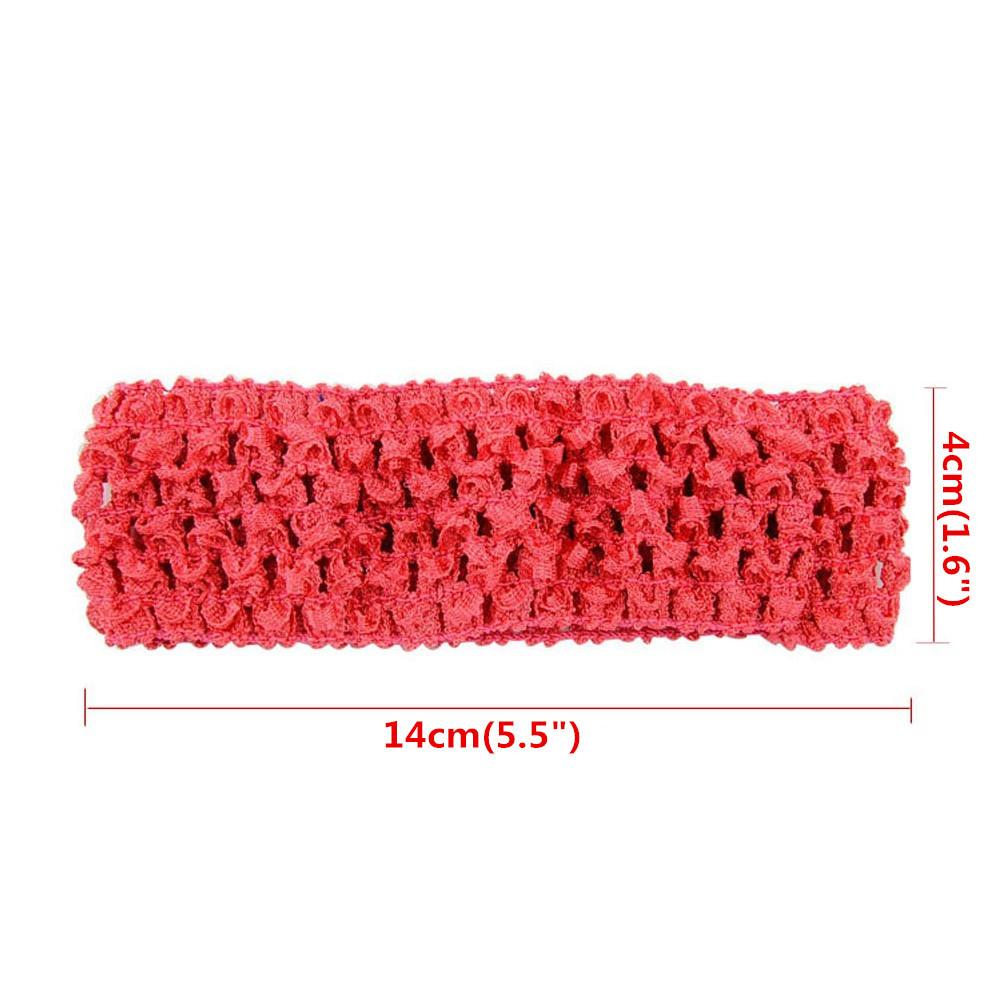 Silk Knitted Elastic Headband 1.5Inch Crochet Headband Crochet Headband 39 Colors Optional