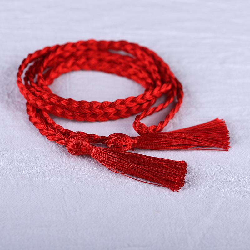 Vintage Chinese Style Solid Color Hair Rope Women Cos Perform Headwear Antique Hanfu Accessories Headband