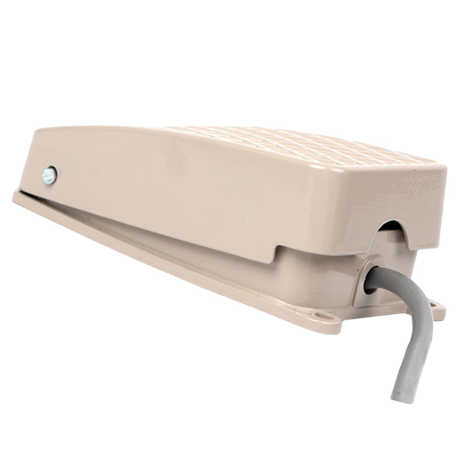 

Foot Switches Momentary Pedal Electrical Controller Heavy Duty Antiskid Surfaces Aluminum for Technicians Industrial Use Z10