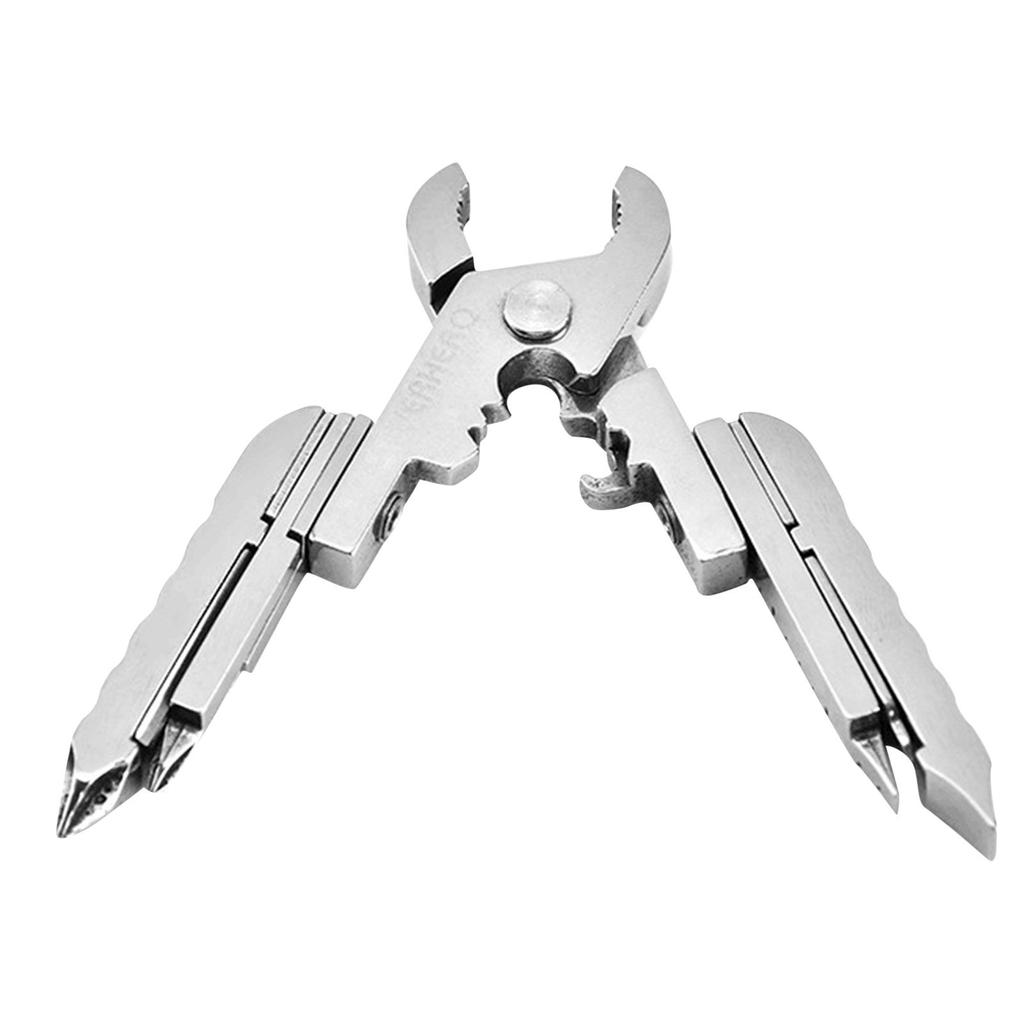Miniature Mini Multi-Tool Pliers 15-in-1 Function Stainless Steel Pocket Size