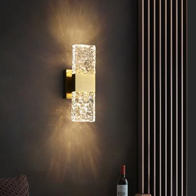 Light Luxury Led Crystal Wall Lamp, Bedroom Bedside Lamp, Minimalist Tv Background Wall, Corridor, Staircase, Living Room Lamp