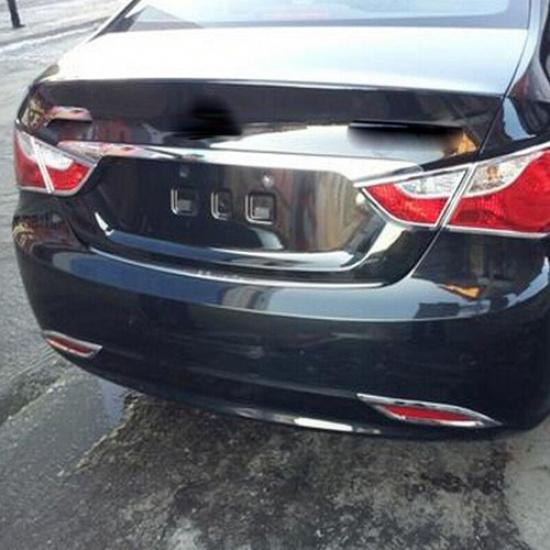 For Hyundai Sonata 2011-2014 Chrome Rear bumper Fog Light Frame cover decor Trim