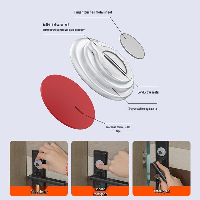 Car Static Eliminator: Anti-Collision, Dual-Use for Home & Vehicle.