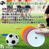 Heizi Flat Markers, 5 Colors, 50 Pieces, Flat Cones for Soccer, Track & Field, and Basketball (Includes 50 Pieces, Stand, and Storage Bag)
