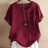 Elegantes Baumwoll-Knopfhemd für Damen - Unifarben, Perfekt für Frühling/Herbst EMA