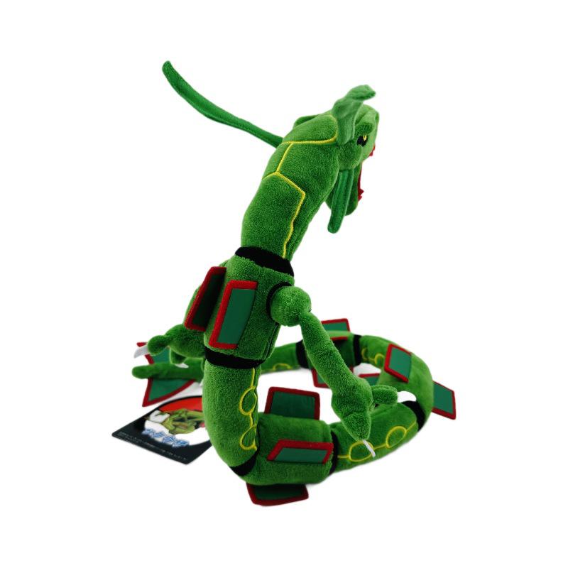 80cm Poseable Rayquaza Green & Black Dragon Plush Doll with Tag