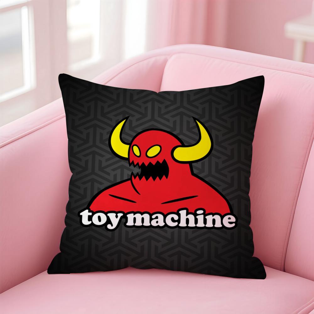 Brand T-Toy MachineS Skate Cushion Cover Comfortable Reversible Pillow Cover Ideal for Car Sofa Bedroom & Beyond