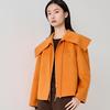 Iveni AEOE680 Fashion Double-Faced Wool Blend Short Coat