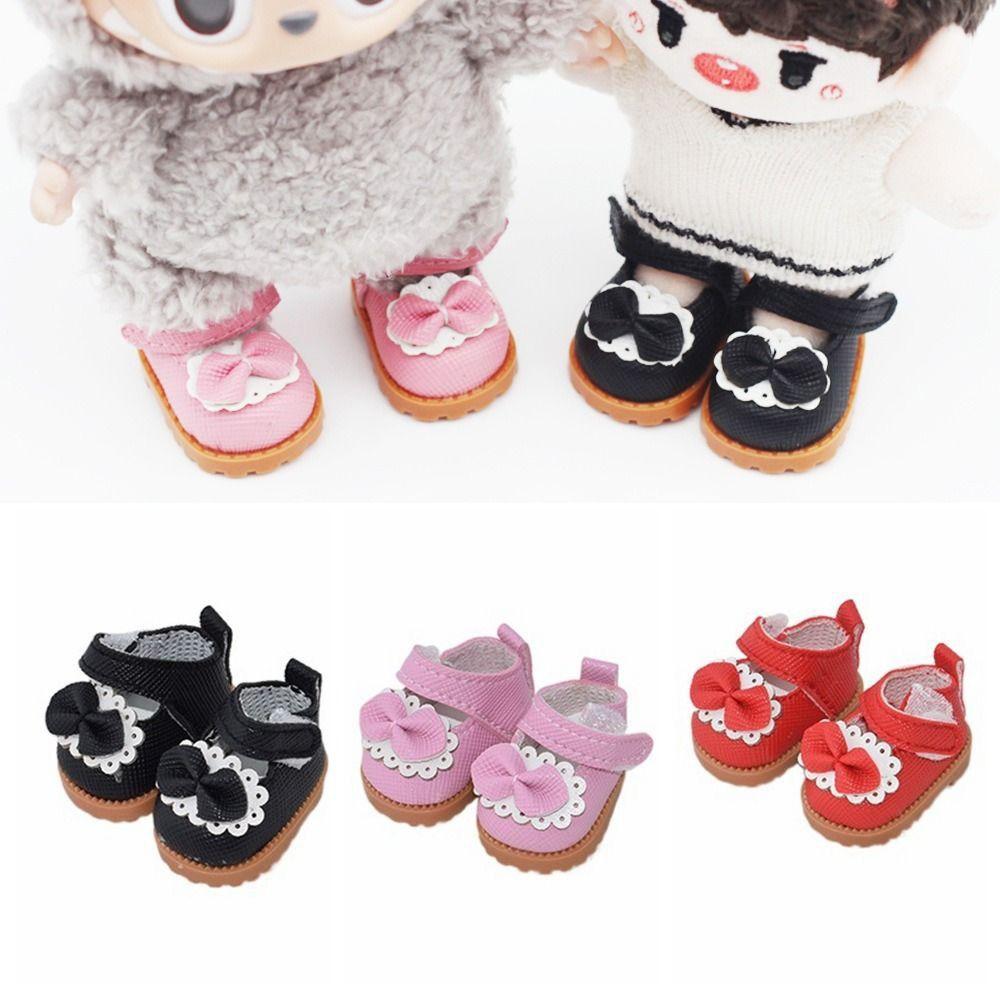 Hand-made Bow Shoes Multiple Styles Leather Shoes Accessories Princess Shoes  Children Toys
