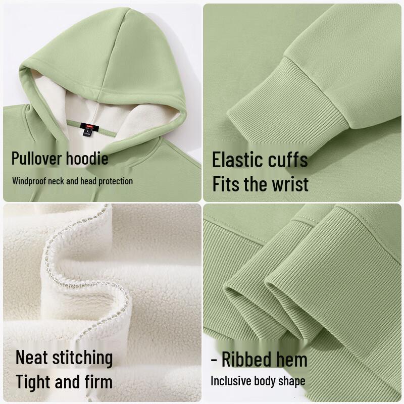 Baleno Men's Festive Fleece Lined Hooded Sweatshirt