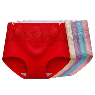 4 pezzi/set mutandine da donna in cotone senza cuciture sexy in pizzo intimo comfort femminile lingerie traspirante