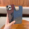 Stoßfeste Magnetische Semi-Wrap-Handyhülle aus Kohlefaser für iPhone 16 15 14 13 Pro Max Langlebige Kevlar-Schutzhülle