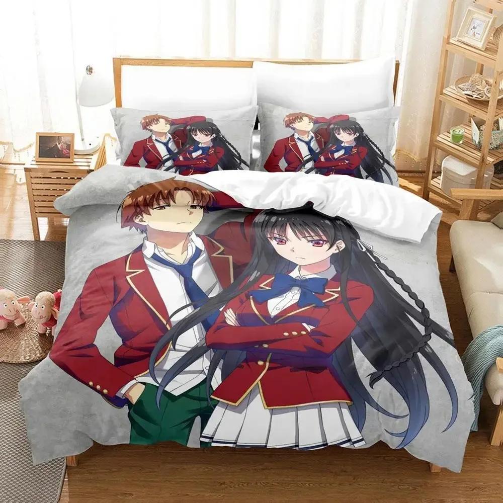 Clasrom of the Elite Beding Set Single Twin Ful Quen King-Sized Dimensionsd Dimensions Bed Linen Set Adult People Kid Bedrom Duvet Cover Sets 3D