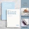 Morandi Farben Notizbuch mit abnehmbarer Spiralbindung - B5, A4, A5 - Schülerfreundlich, Hochwertiges Lochblatt-Design