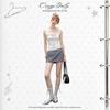 UNIFREE Spring Lace Patchwork Slim Fit T-shirt