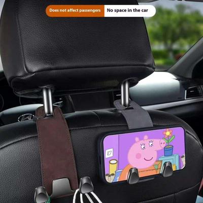 2 In 1 Car Hook For Car Rear Seat Back Hooks Headrest Hanger Clip Universal Double Hooks Holder Storage Car Interior Accessories