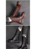 2023 Winter Women's High-Top Martin Boots: Thick Sole, Warm, Casual, Versatile, Lace-Up Cotton Boots.