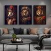 Noble Animal Portraits Canvas Prints Posters Vintage Funny Animals Mural Canvas Wall Art Pictures for Living Room Decoration