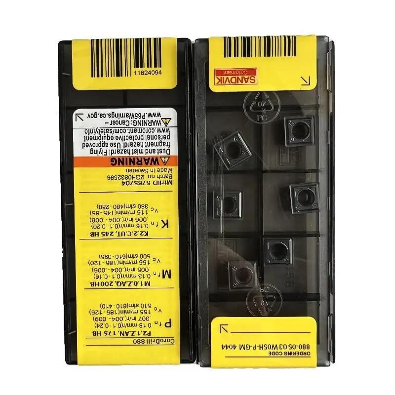 

Original Sandvik / 880-0503W05H-P-GM 4044 / CNC lathe carbide blade 10 PCS
