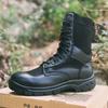 Mens Lightweight Breathable Training Boots Waterproof Outdoor Combat Shoes Security Duty