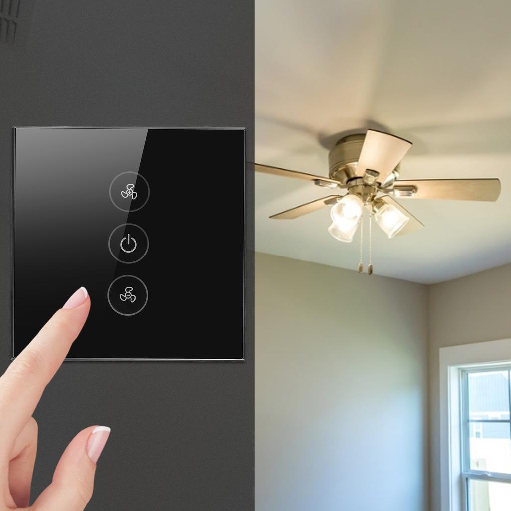 Smart WiFi Dimmer Fan Wireless Timer Voice APP Control for 50Celsius60HZ