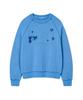 WACKY WILLY Women'S Pigment Applique Sweatshirt Blue