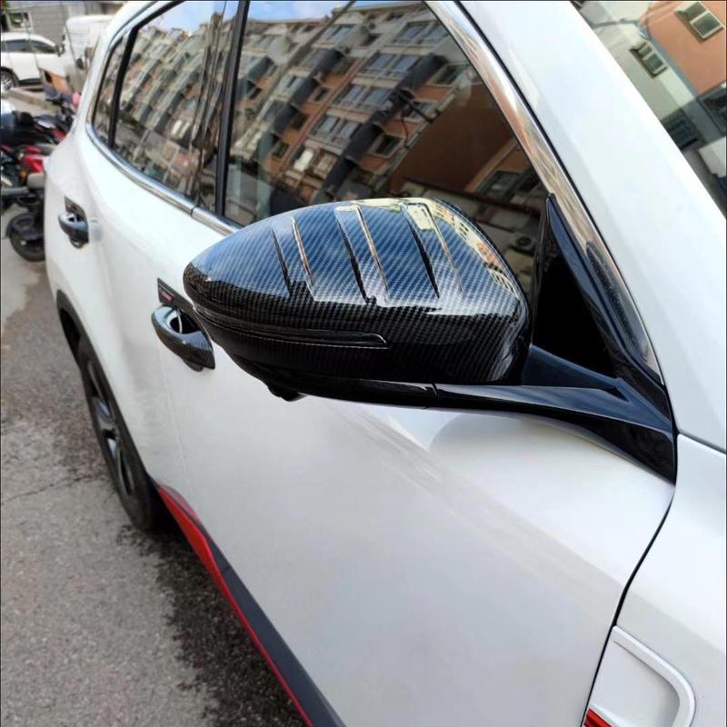 

For Changan CS55 Plus Unis 2025 Accessories ABS Carbon Side Rear View Mirror Cover Caps Shell Frame Car Trims Styling 2024