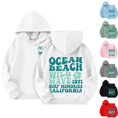 Detská mikina s kapucňou, voľná športová košeľa s kapucňou Módna športová košeľa