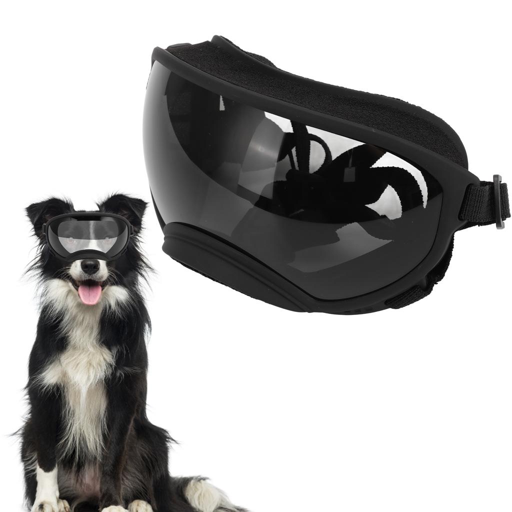 Dog Goggles Windproof Ultraviolet Proof Dustproof Strap Dog Sunglasses for Large Breed