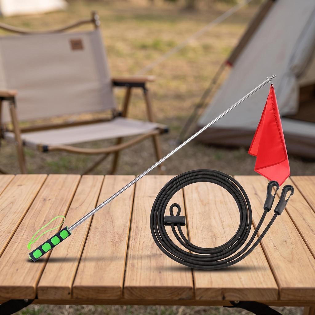Horse Training Flag Tour Guide Flagpole High Visibility Convenient Equipment Elastic Rope Versatile