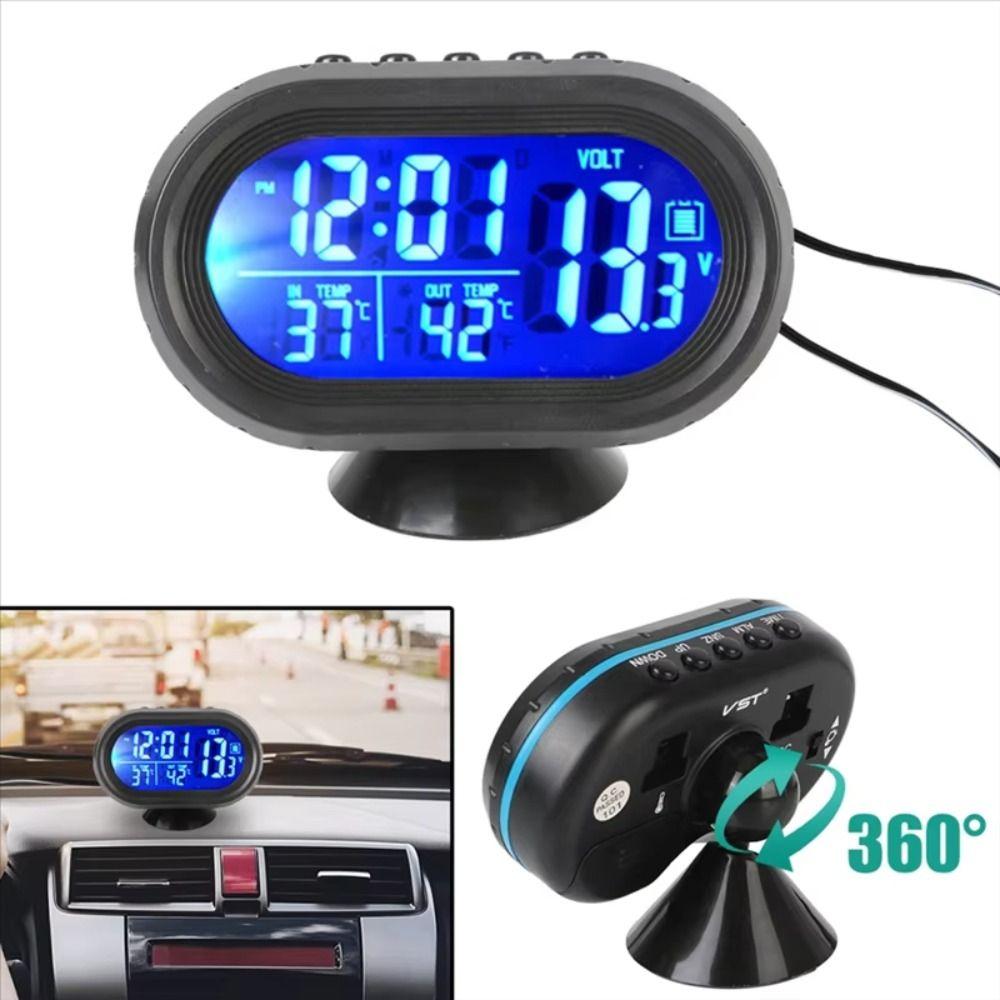 Freeze Alert Digital Auto Car Thermometer 12V-24V Car Voltmeter Thermometer  Car