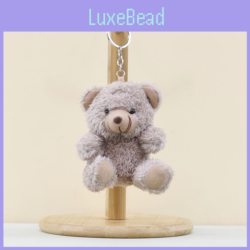 Bear Keychain Teddy Cute Cartoon Children Backpack Decorative Pendant Plush Doll