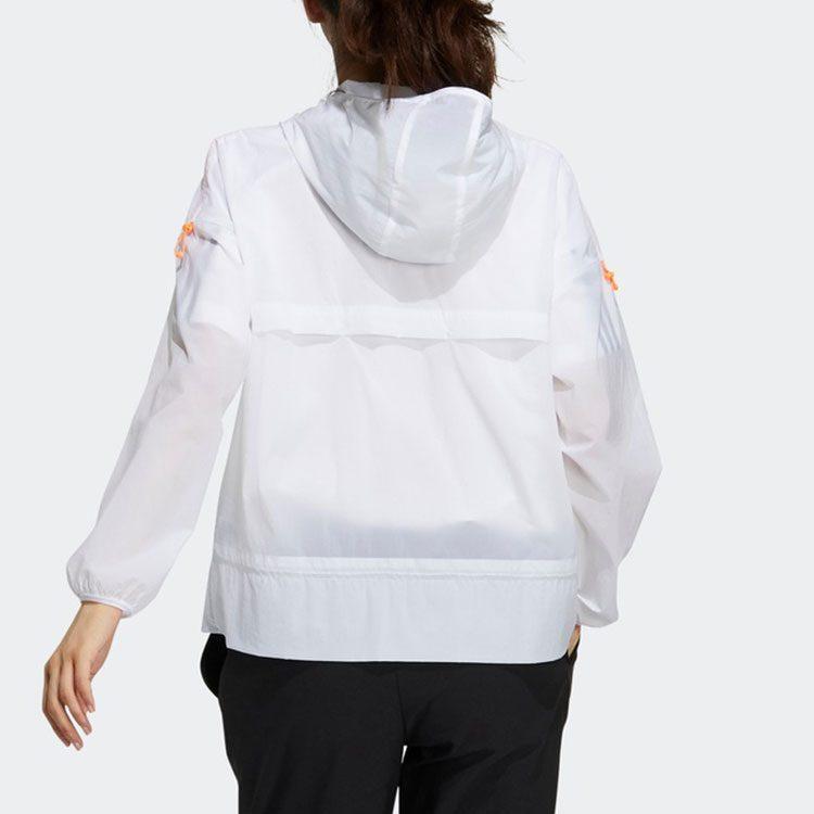 adidas Kurtki Damskie Białe Z Kapturem Umiarkowane Inne GP0670