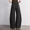 Chuyu Women's High-Waist Wrinkled Casual Pants