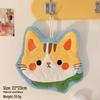 Coral Fleece Cat Hand Towel for Kitchen & Bathroom