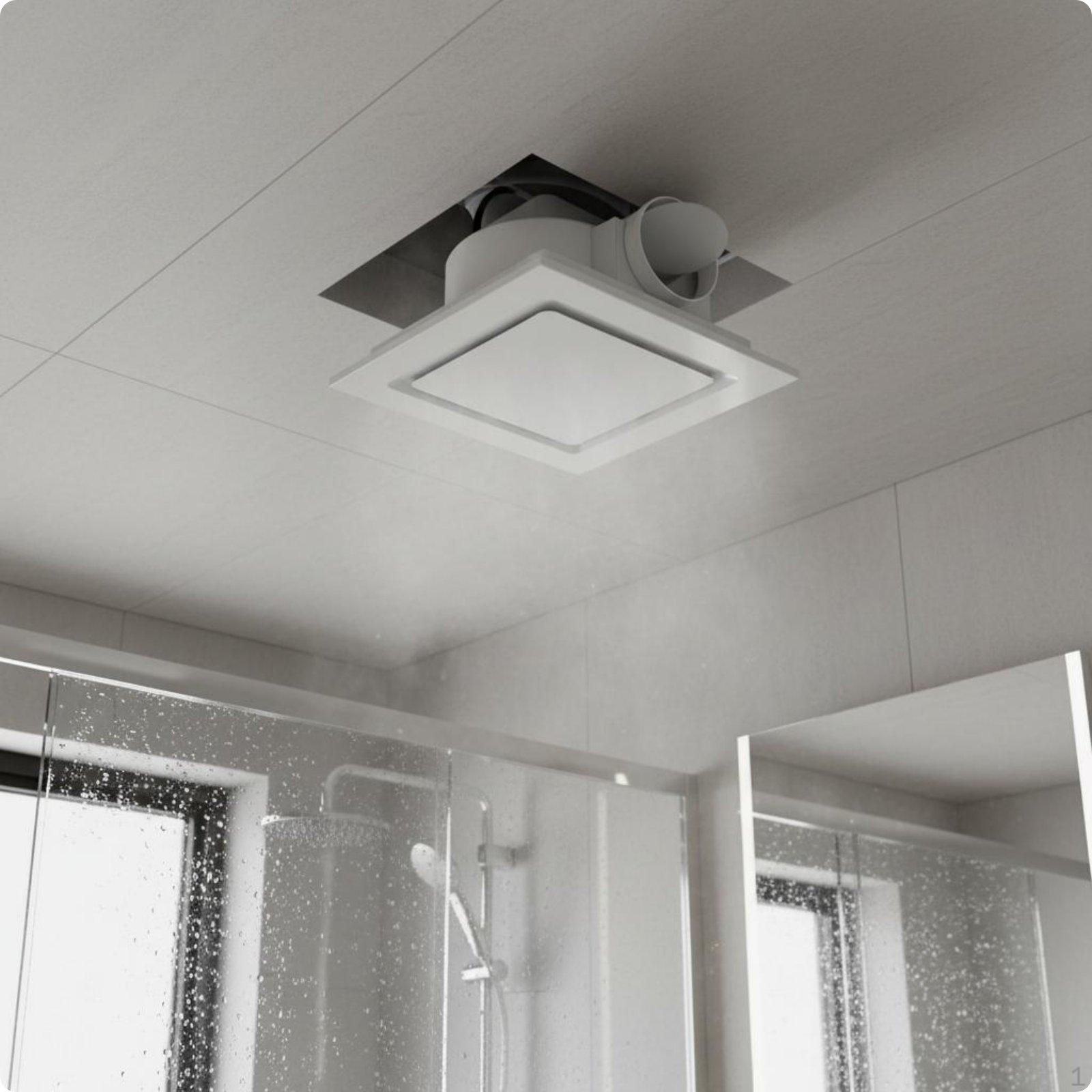 Tualetes griestu izplūdes ventilators, zems trokšņa