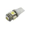 1pc Xenon White 5-SMD T10 168 175 194 2825 LED License, Dome, Cargo Light Bulb